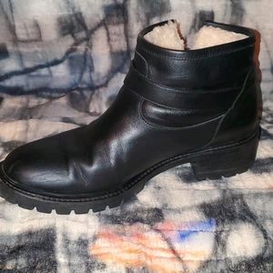 FENDI Shearling-Lined Motorcycle Boots